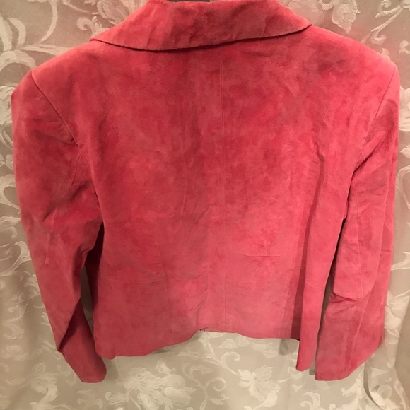 Pink suede jacket - Picture 2 of 2